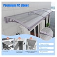 thumbnail image 6 of Awning for Door Entrance,32x48 Inches Awnings for Doors with Separate Drainage,Front Door Awning Exterior,Polycarbonate UV, Rain, and Snow Protection for Porch,Patio,Window,Deck, 6 of 9