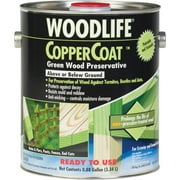1 PK, Rust-Oleum Woodlife Water-Based Coppercoat Green Wood Preservative, 1 Gal.