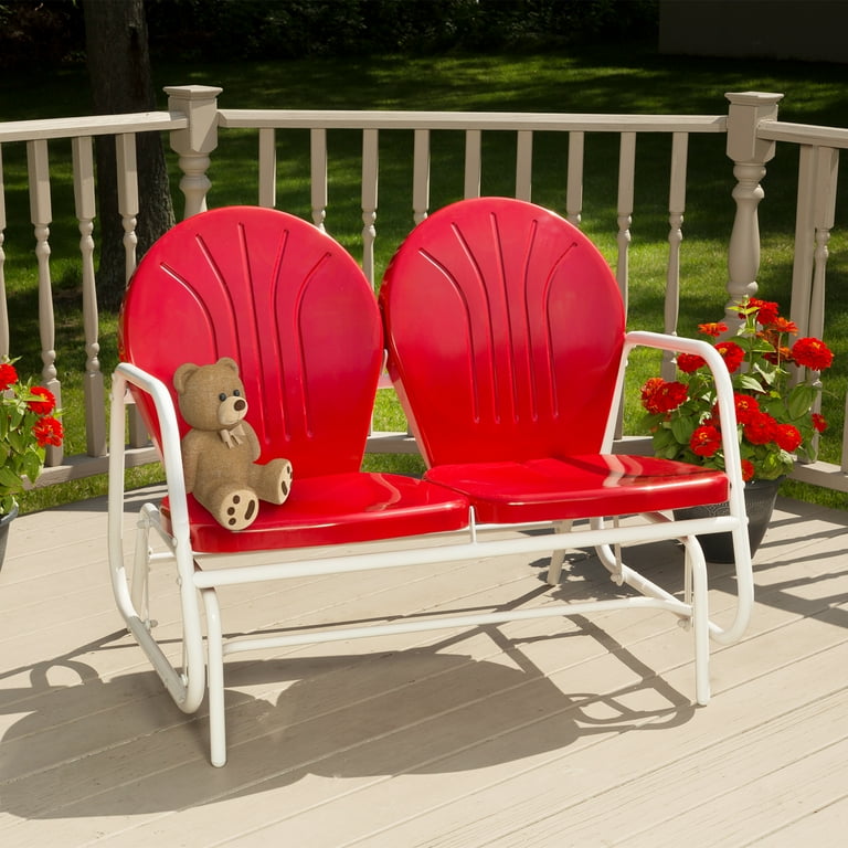 Outdoor Vintage Metal Chair Glides Walmart Retro Metal Lawn