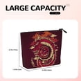 thumbnail image 5 of Makeup Bag Small Cosmetic Bags for Women Travel Toiletry Bag Zipper Pouch Purse Organizer Pouches, Red Dragon Cloud Japan Traditional, 5 of 7
