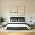 thumbnail image 3 of DHP Rose Tufted Upholstered Storage Bed Frame, Queen, Gray Velvet, 3 of 23