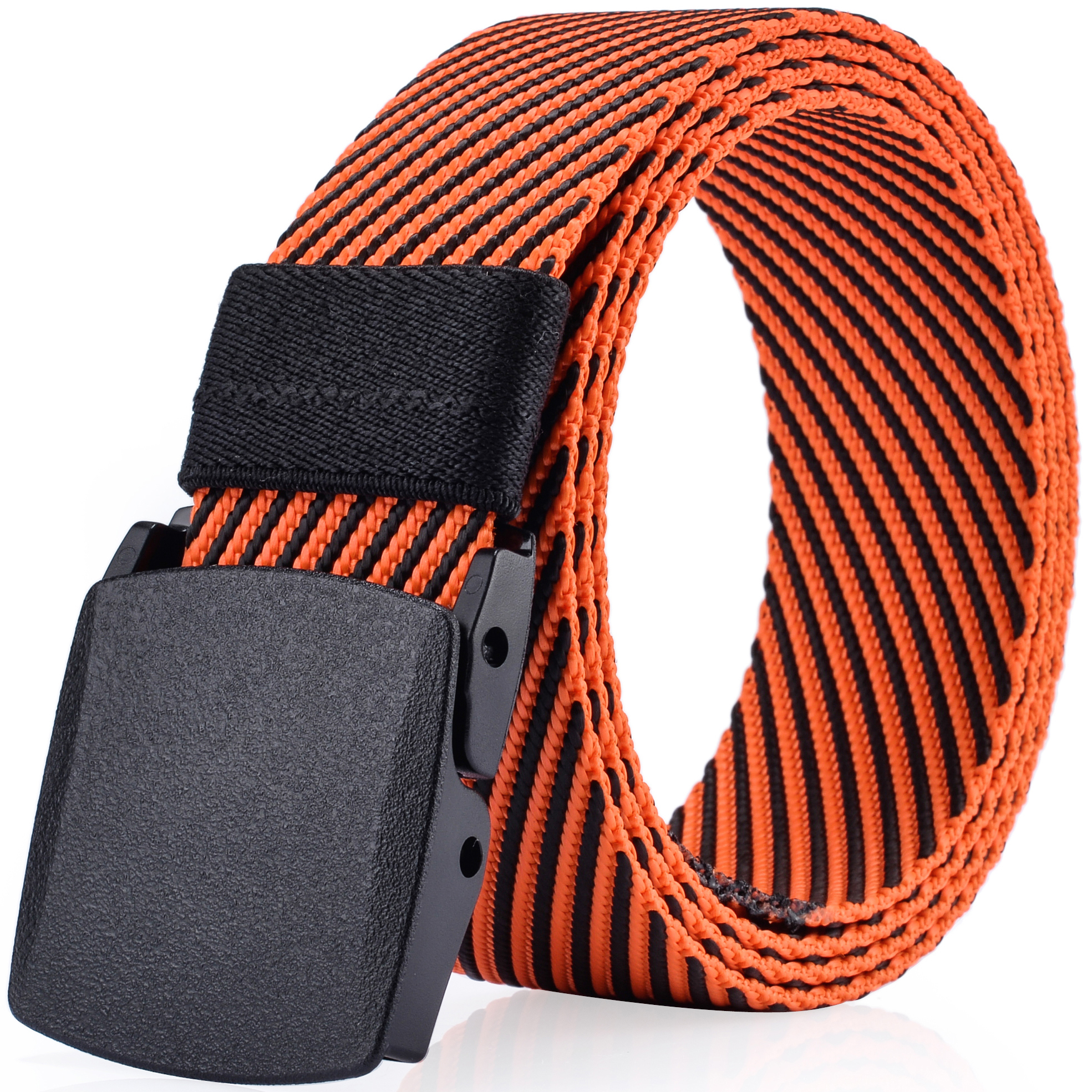 Ayli_AsYouLikeIt Men's Casual Dress Belt Plastic Buckle No Metal