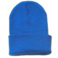 thumbnail image 1 of Gorra larga en blanco liso - azul real Gravity Trading Beanie, 1 of 1