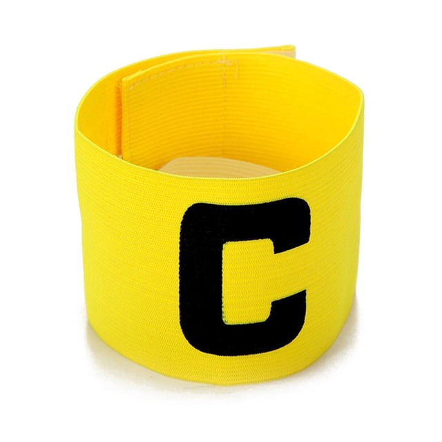 Brazalete de fútbol Brazalete envolvente de nailon Competición Regalo de fútbol Amarillo FLhrweasw Nuevo