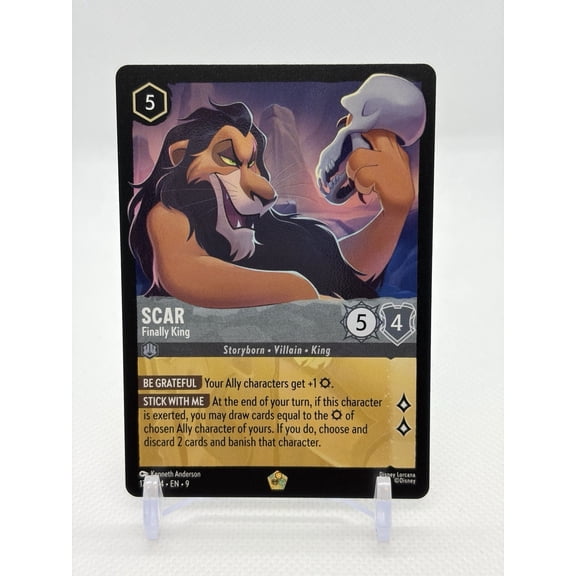 Disney Lorcana Scar Finally King Legendary Fabled Regular #175/204 English Near Mint