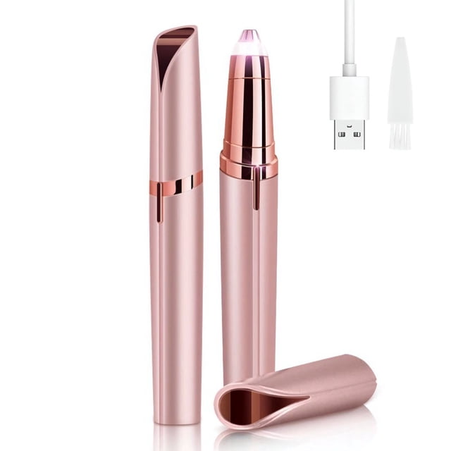 CHOK 1pc Eyebrow Trimmer Rechargeable Eyebrow Razor For Women Painless Eyebrow Hair Remover Tool For Face Nose Hair Removal