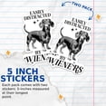 thumbnail image 3 of (2 Pack) Easily Distracted by Weiners Sticker - Dachshund Humor - Funny Weiner Dog - 5 Inches On Longest Side - Premium Vinyl - for Cars, Trucks, Skateboards, Laptops - Made in USA - BMCS0672, 3 of 7