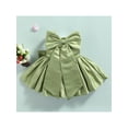 thumbnail image 4 of Seyurigaoka Kids Girls Party Gown Dress Toddler Solid Color Big Bowknot Dress, 4 of 9
