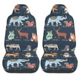 thumbnail image 1 of LAKIMCT Dark Animals Collection Car Seat Covers Vehicle Front Seat Covers Universal Fit Seat Protector, 1 of 9