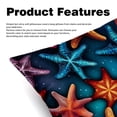 thumbnail image 2 of Starfish Set with Unique CoversPatterns - 2 Pack Decorative Pillows for Bed - Includes Pillow Inserts - Available in 16x16, 18x18, 20x20 Inches for Any Occasion, 2 of 6