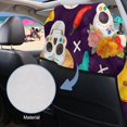thumbnail image 3 of ZUXONGSY Car Seat Cover Towel Sugar Skull Sombrero Purple Print Cars Sport Towel Seat Cushion Non-Slip Auto Seat Towel Covers for After Gym Workout, Running, Beach Sports, 3 of 8
