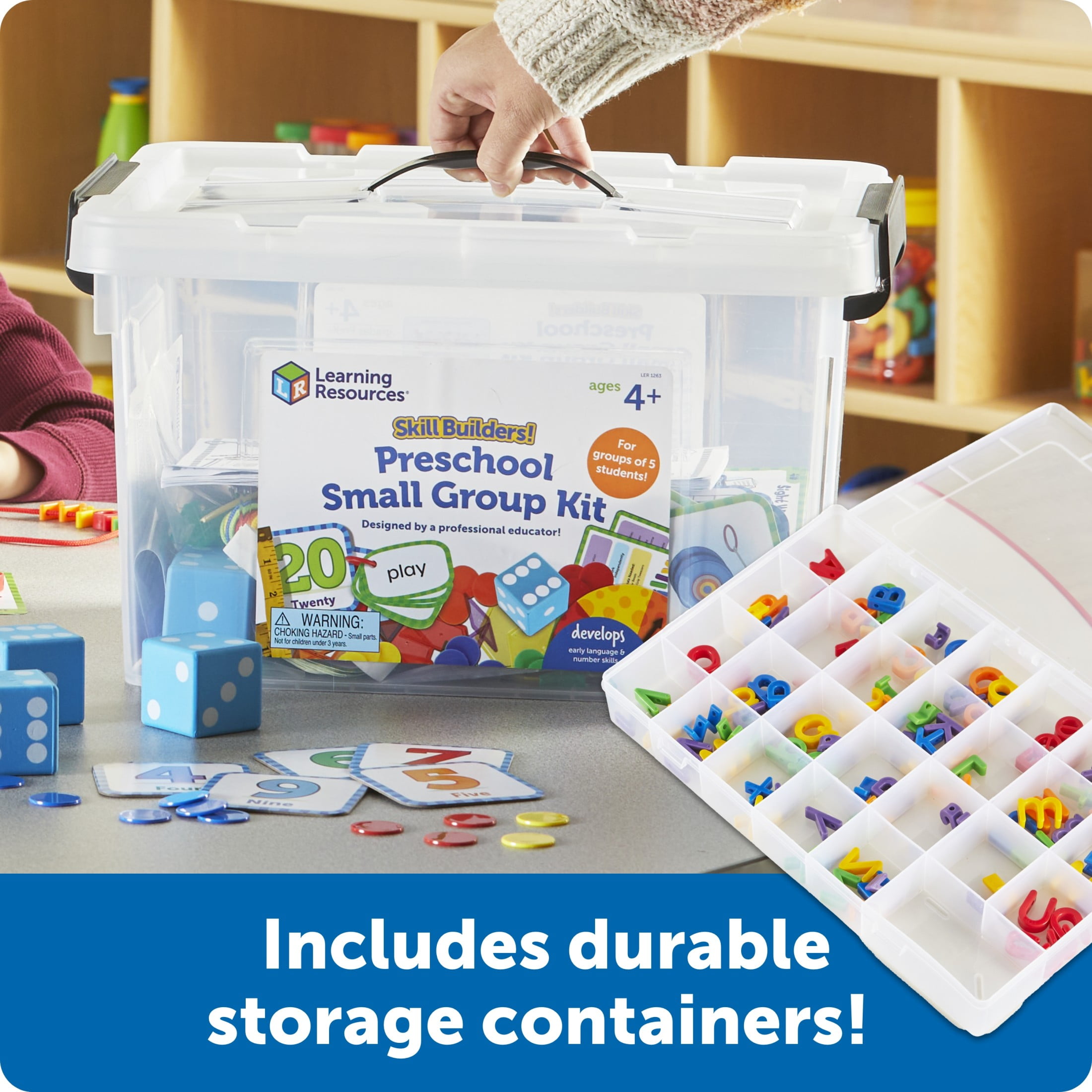 Learning Resources Skill Builders! Preschool Small Group Kit, Preschool Classroom Must-Haves, Preschool Learning Toys, Homeschool Supplies, Ages 4+, 689 Pieces