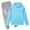 A01-Sky Blue, variant on Caqnni Lounge Outfit for Girls: Fashionable Sweatsuit Set That Transitions from Home Relaxation to Grocery Shopping(A01-Hot Pink,15-16)