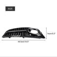 thumbnail image 3 of Car Front Grilles, Durable Special Design Fog Light Cover Grills Lightweight  For A4 For Replacement For The Worn Grille, 3 of 8