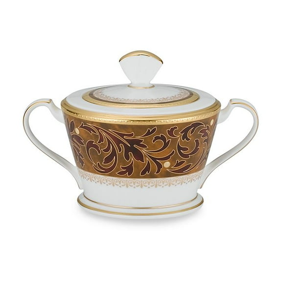 Xavier Gold Sugar Bowl with Cover - Noritake - 4819-422