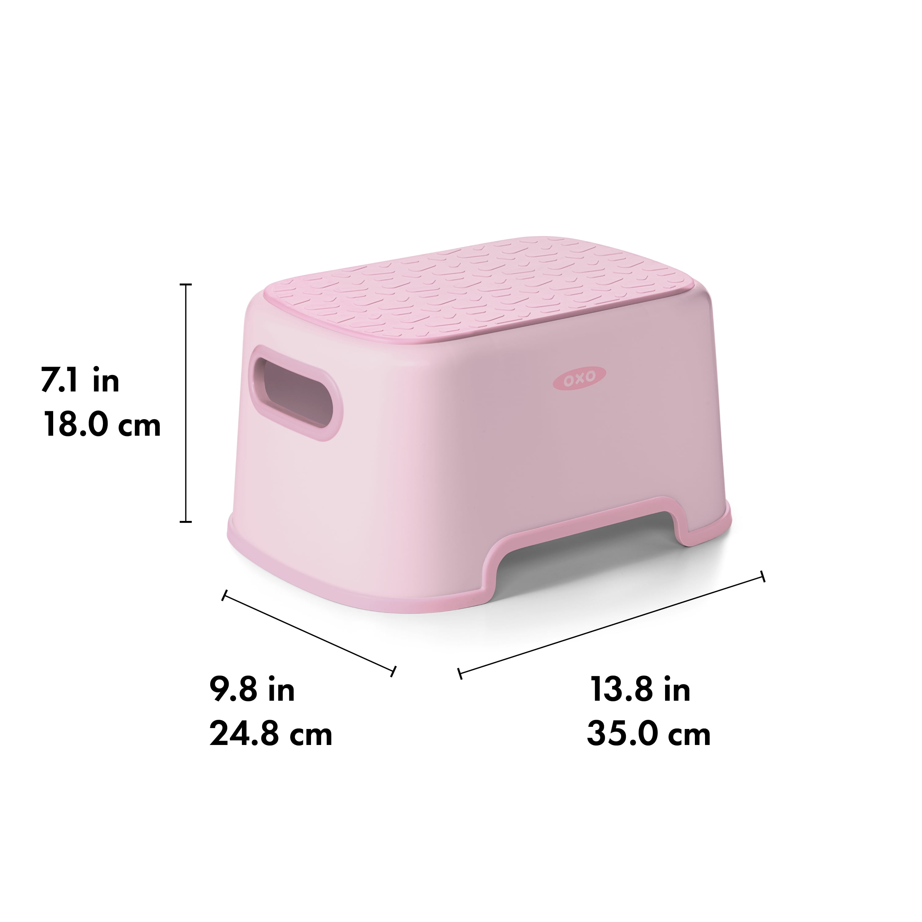 OXO Tot Anti-Slip Step Stool, Blossom, Supports Up to 200 lbs, Toddler & Kids Use