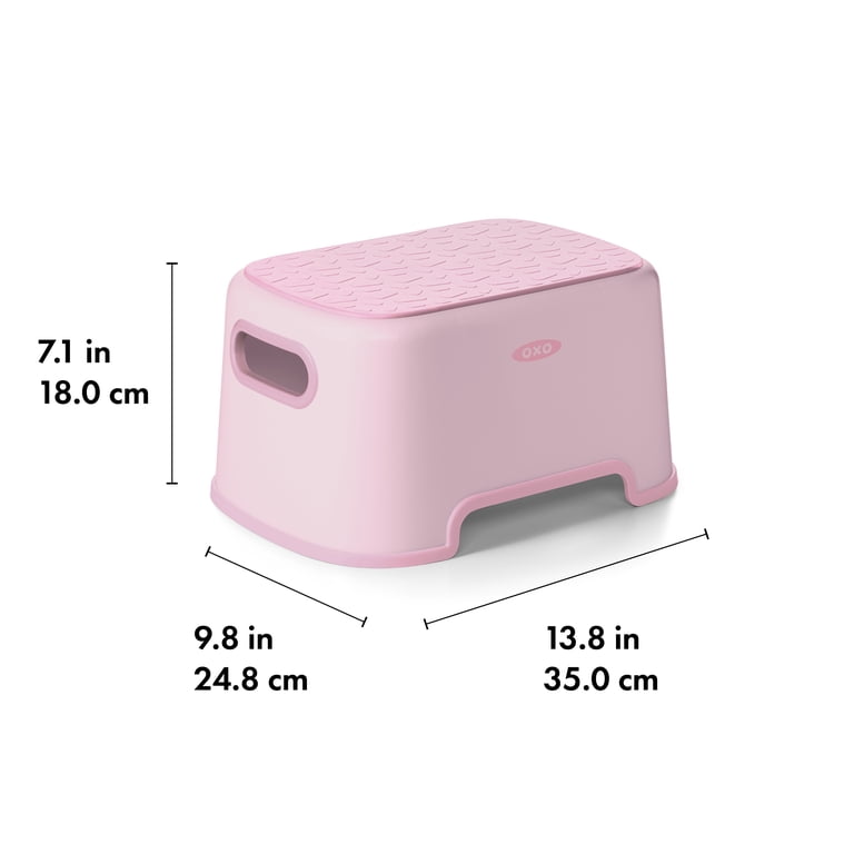 OXO Tot Anti-Slip Step Stool, Blossom, Supports Up to 200 lbs