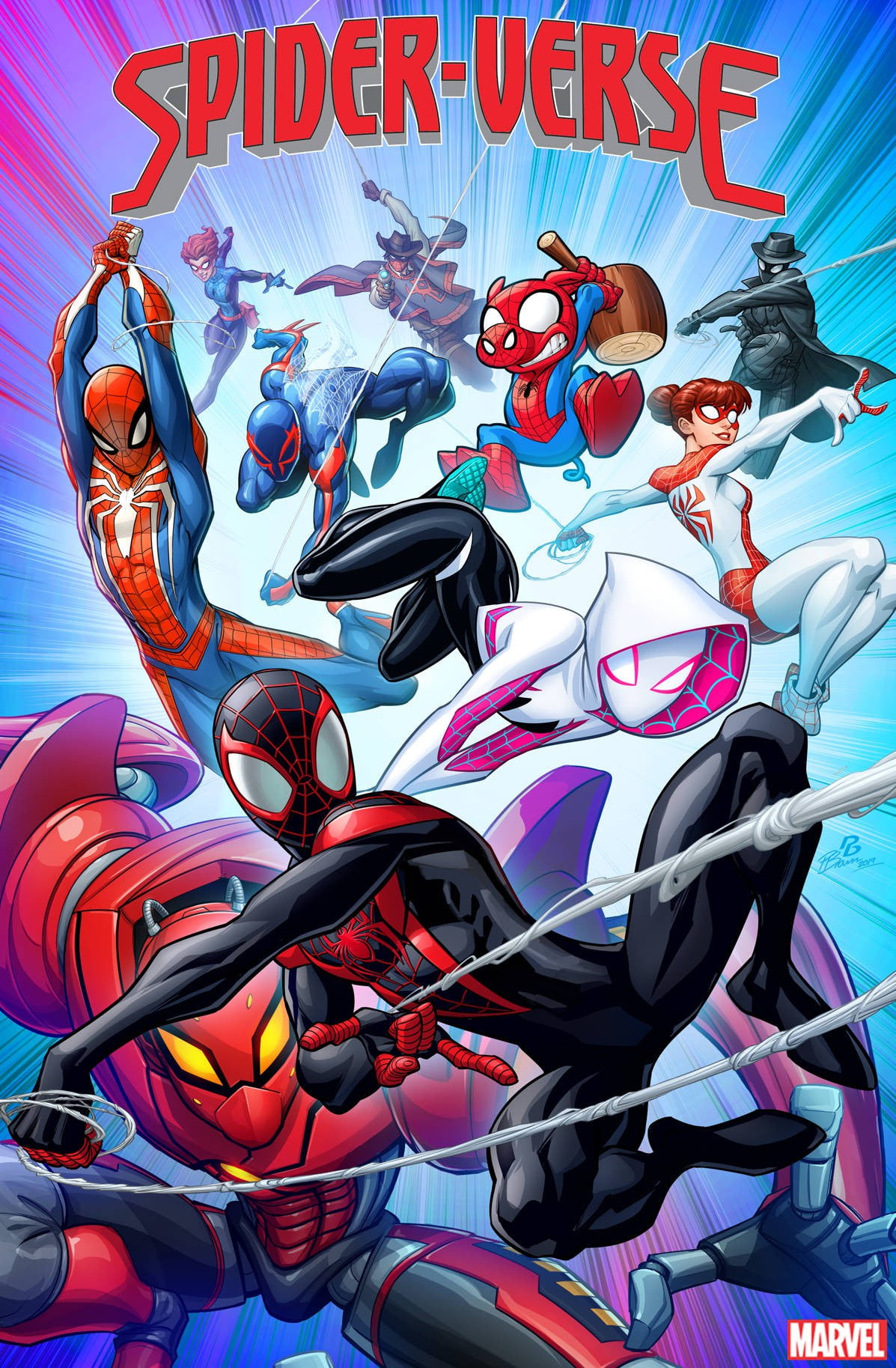 Marvel Spider Verse 1 Patrick Brown Variant Cover Walmart Com Walmart Com