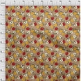 thumbnail image 3 of oneOone Georgette Viscose Light Brown Fabric & Pear Fruits Sewing Craft Projects Fabric Prints By Yard 42 Inch Wide, 3 of 4