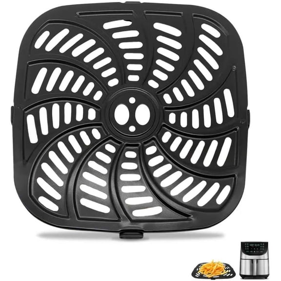 Air Fryer Replacent Tray for Gourmia GAF856 GAF826 Air Fryer, Nonstick 9.8''*9.8'' square Air Fryer Replacent Parts Rack Grill Pan Grill Plate Crisper Plate for Gourmia 8QT Air Fryer