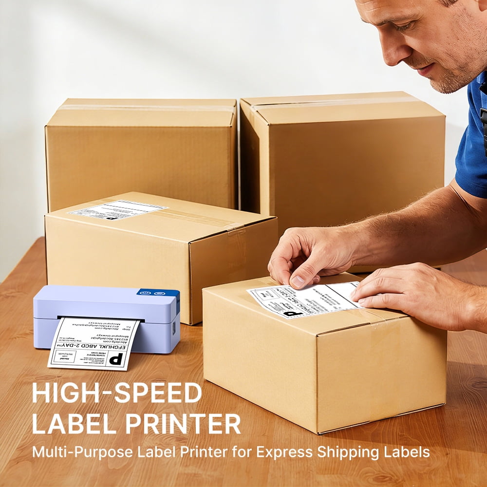 SWIFINT Thermal Shipping Label Printer, 4x6 Bluetooth Label Printer for Small Business, Wireless Label Maker, Works with iOS, Android, PC