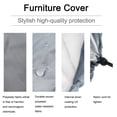 thumbnail image 1 of OUNONA Swing Bed Cover Protective Cover Grey Leaf Protection for Outdoor Home 1Set, 1 of 6