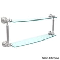 thumbnail image 5 of Allied Brass WP-34/24 Waverly Place Collection 24 Inch Two Tiered Glass Shelf, Polished Nickel, 5 of 5