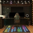thumbnail image 5 of Gaming Chair Mat for Carpet Hardwood Tile Floor,36"x48" Gaming Rug for Gaming Room, Under Desk Non Slip Gamer Rug,Low-Pile Game Room Rug,Rubber Backing Large Gaming Chair Floor Mat,Printed Neon, 5 of 6