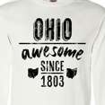 thumbnail image 4 of Inktastic Ohio Awesome Since 1803 Long Sleeve T-Shirt, 4 of 5