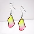 thumbnail image 2 of Besheek Sterling Silver Pink and Yellow Crystal Boho Style Dangle Earrings, 2 of 5