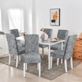 thumbnail image 6 of IROOM Chair Covers for Dining Room Set of 6,Stretch Kitchen Chair Slipcover 6 Pieces, Parson Chair Cover 6 Pack, Washable and Removable, 6 of 6
