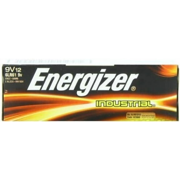 EnergizerR 9-Volt Alkaline Industrial Batteries Pack of 3 12 batteries each