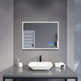 thumbnail image 4 of Anzzi Ba-Lmdfx012al 32" W X 24" H Transitional Rectangular Frameless Bathroom Wall Mirror, 4 of 13