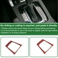 thumbnail image 6 of Central Control Gear Shift Panel Trim Cover for Subaru Forester 2013-2018 Gear Shift Control Anti-Scratch Panel Sticker Carbon Fiber Red Trapezoidal Partial Trim, 6 of 6