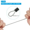 thumbnail image 3 of Candado de combinación de 4 dígitos Uxcell con cable de seguridad 1 Set candado exterior cadena gris 5 pies, 3 of 7