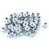 Unique Bargains 50Pcs 4 Prongs Zinc Plated T-Nut Tee Nut 1/4"-20 x 5/8" Full Thread