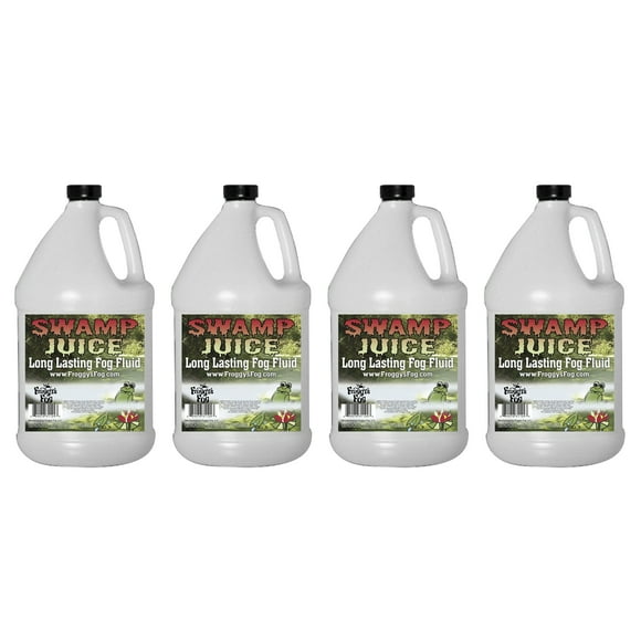 Froggy's Fog Swamp Juice Long Lasting Hang Time Fog Fluid, 1gal (4 Pack)