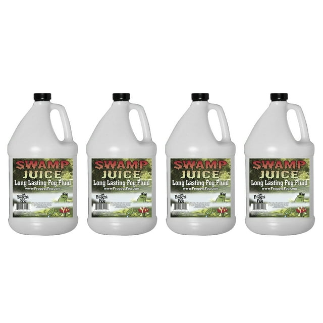 Froggy's Fog Swamp Juice Long Lasting Hang Time Fog Fluid, 1gal (4 Pack)