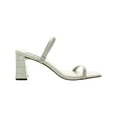 thumbnail image 2 of STEVE MADDEN Womens Beige Croc Padded Goring Lilah Square Toe Block Heel Slip On Heeled Sandal 9.5, 2 of 3
