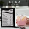 thumbnail image 4 of Giga Fitness Hydration Powder, Electrolyte Powder Supplement, Pink Lemonade, 24 Packets, 4 of 6