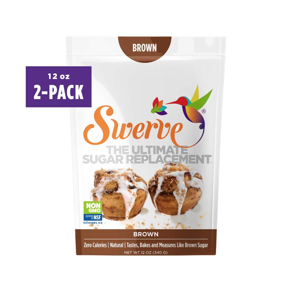 Swerve Sweetener, Brown Bundle, 12 oz pack of 2