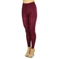 thumbnail image 3 of ToBeInStyle Women's Comfy Bold Color Footless Tights - Cranberry - One Size, 3 of 6