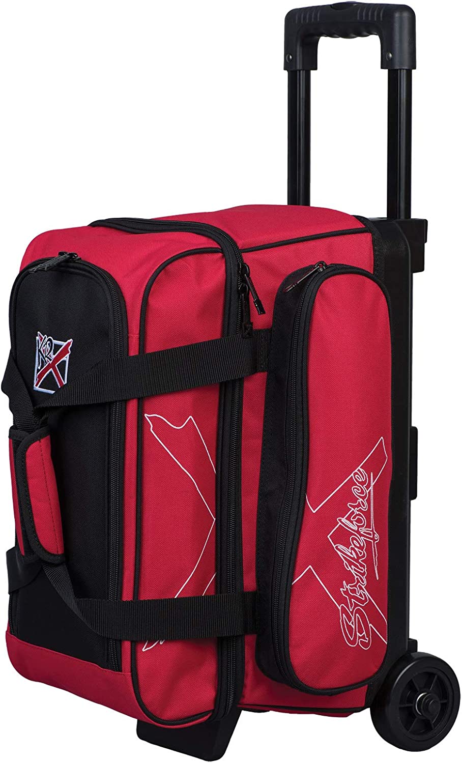 Double Roller Bowling Bag, Holds Two Bowling Balls Bowling Shoes