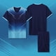 thumbnail image 2 of Odeerbi 4-14 Años Conjunto de Verano Para Niños de Atletismo Camiseta de Running de Secado Rápido Camiseta de Manga Corta Transpirable Camiseta de Manga Corta Con Degradado, 2 of 5