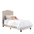 thumbnail image 6 of Bowery Hill Contemporary Twin Bed in Beige in  Linen Fabric, 6 of 6