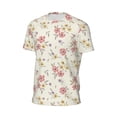 thumbnail image 6 of Wukai Floral Print Men's Short-Sleeved Mesh T-Shirt,Quick-Dry Short Sleeve Workout T-Shirt-4X-Large, 6 of 8