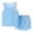 Light Blue, variant on Toddler Boy Clothes Boys Outfits Sets Kids Unisex Spring Summer Letter Print Short Sleeve Basketball 18-24 Months 2t 3t 4t 5t 6t Casual Set 2PCS