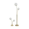 thumbnail image 4 of Table Lamps Glass & Metal Globe Shade Modern Design Heights Metallic Finish Home Office Bedroom Living Room Accent Lighting Set of 2 - 64", 23" Gold, 4 of 8