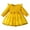 Yellow, variant on JoyHoop Baby Girl Dresses Ruffle Sleeve Tutu Dress Butterfly Tulle Dress Flower Girl Party Birthday Princess Dresses