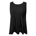 thumbnail image 5 of Ediodpoh Womens Tank Tops 2025 Flowy Peplum Tops for Women Dressy Sleeveless V Neck Tank Tops Women's Tops Black S, 5 of 6